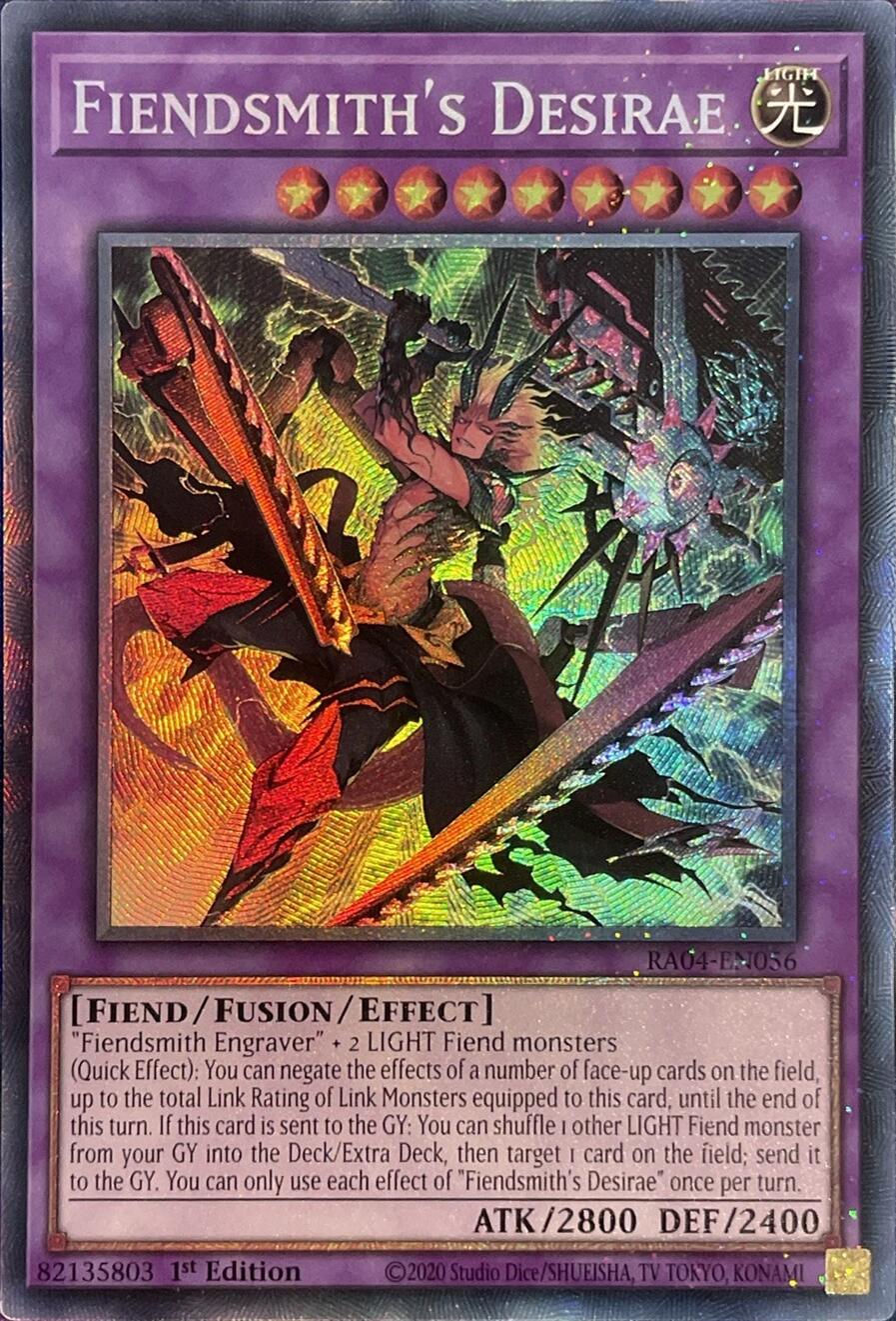 Fiendsmith's Desirae [RA04-EN056] Prismatic Collector's Rare | Exor Games Bridgewater
