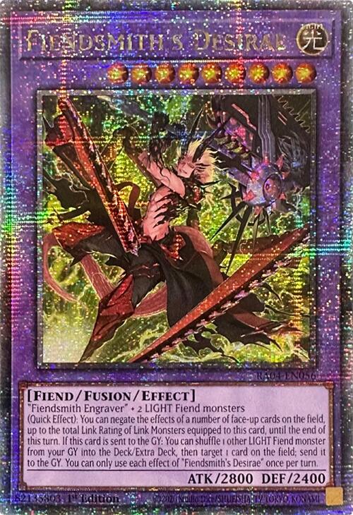 Fiendsmith's Desirae [RA04-EN056] Quarter Century Secret Rare | Exor Games Bridgewater