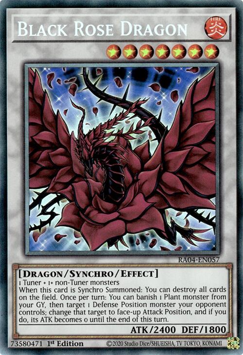 Black Rose Dragon [RA04-EN057] Prismatic Collector's Rare | Exor Games Bridgewater