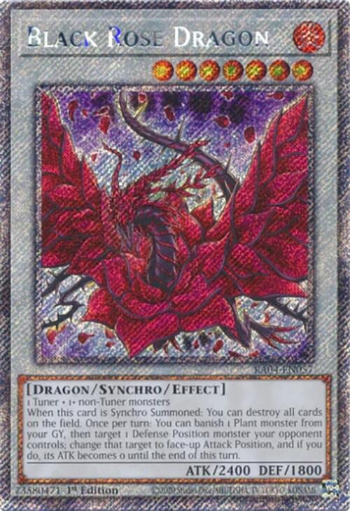Black Rose Dragon [RA04-EN057] Platinum Secret Rare | Exor Games Bridgewater
