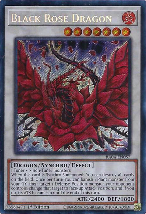 Black Rose Dragon [RA04-EN057] Secret Rare | Exor Games Bridgewater