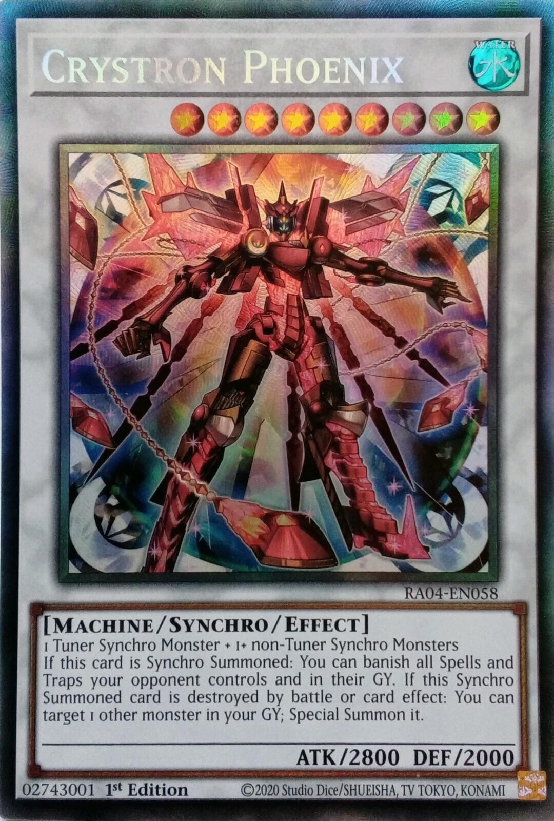 Crystron Phoenix [RA04-EN058] Prismatic Collector's Rare | Exor Games Bridgewater