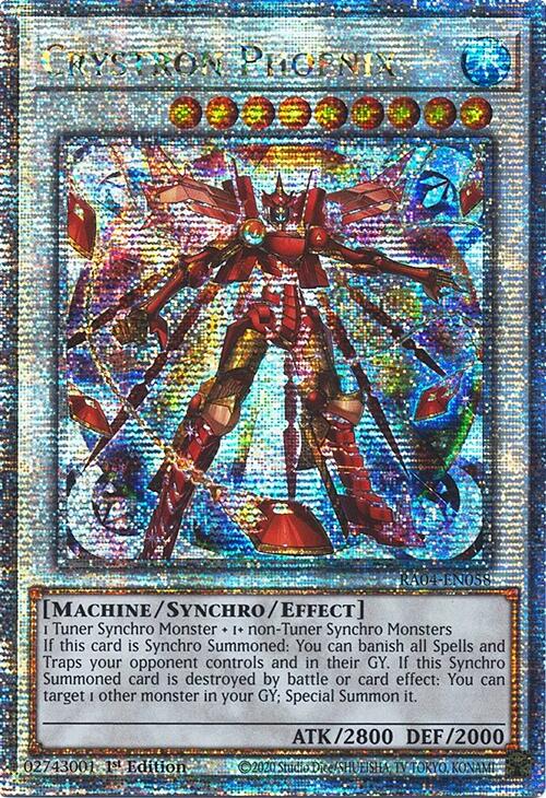 Crystron Phoenix [RA04-EN058] Quarter Century Secret Rare | Exor Games Bridgewater