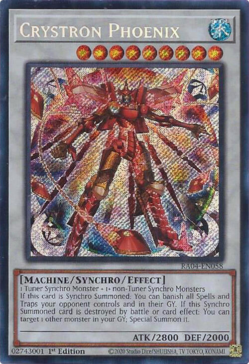 Crystron Phoenix [RA04-EN058] Secret Rare | Exor Games Bridgewater