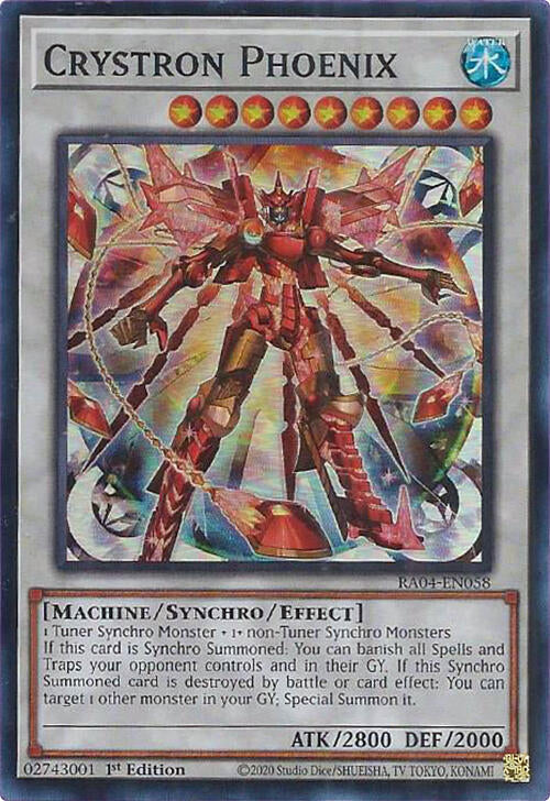 Crystron Phoenix [RA04-EN058] Super Rare | Exor Games Bridgewater