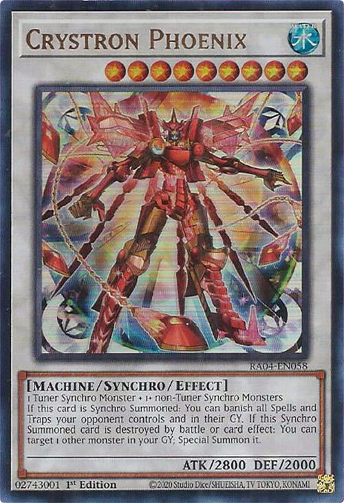Crystron Phoenix [RA04-EN058] Ultra Rare | Exor Games Bridgewater