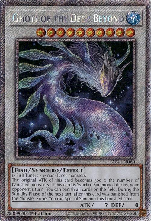 Ghoti of the Deep Beyond [RA04-EN060] Platinum Secret Rare | Exor Games Bridgewater