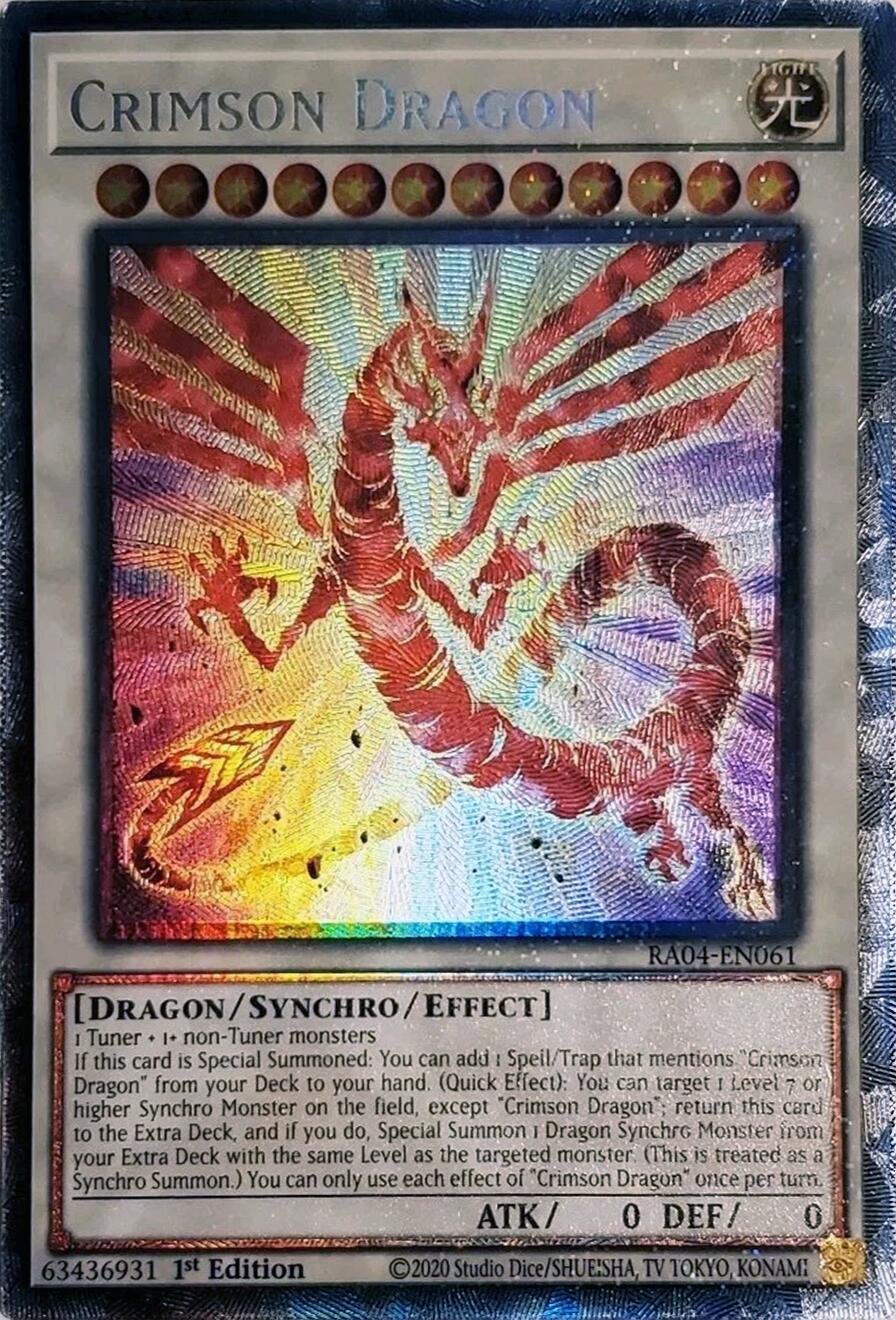 Crimson Dragon (card) [RA04-EN061] Prismatic Collector's Rare | Exor Games Bridgewater