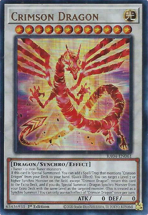 Crimson Dragon (card) [RA04-EN061] Ultra Rare | Exor Games Bridgewater