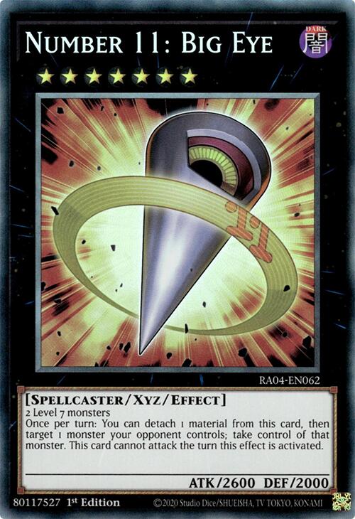 Number 11: Big Eye [RA04-EN062] Prismatic Collector's Rare | Exor Games Bridgewater