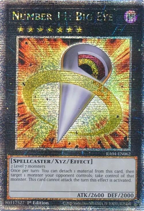 Number 11: Big Eye [RA04-EN062] Quarter Century Secret Rare | Exor Games Bridgewater