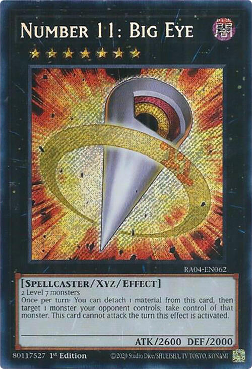 Number 11: Big Eye [RA04-EN062] Secret Rare | Exor Games Bridgewater