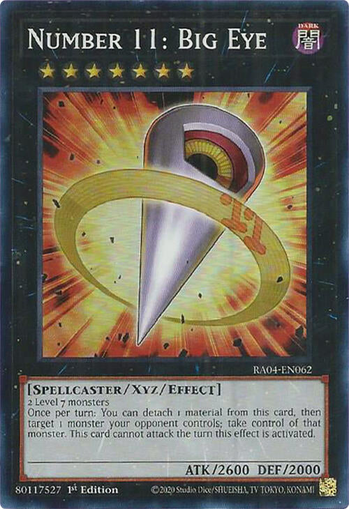 Number 11: Big Eye [RA04-EN062] Super Rare | Exor Games Bridgewater