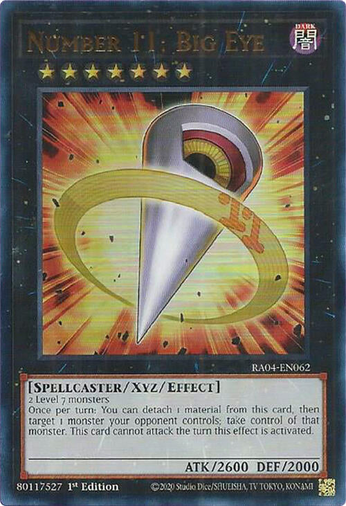 Number 11: Big Eye [RA04-EN062] Ultra Rare | Exor Games Bridgewater