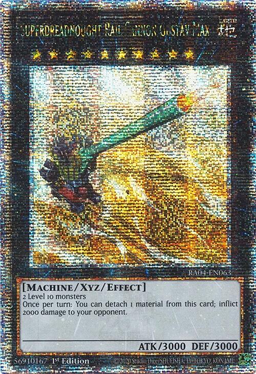 Superdreadnought Rail Cannon Gustav Max [RA04-EN063] Quarter Century Secret Rare | Exor Games Bridgewater