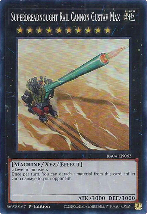 Superdreadnought Rail Cannon Gustav Max [RA04-EN063] Super Rare | Exor Games Bridgewater