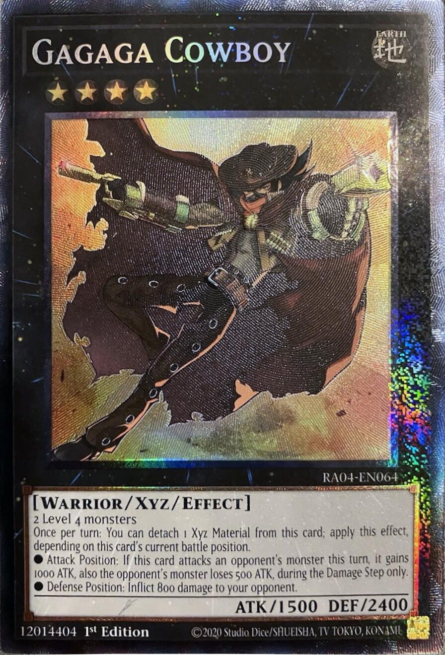 Gagaga Cowboy [RA04-EN064] Prismatic Collector's Rare | Exor Games Bridgewater