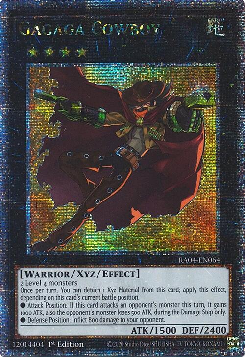 Gagaga Cowboy [RA04-EN064] Quarter Century Secret Rare | Exor Games Bridgewater