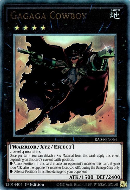 Gagaga Cowboy [RA04-EN064] Prismatic Ultimate Rare | Exor Games Bridgewater