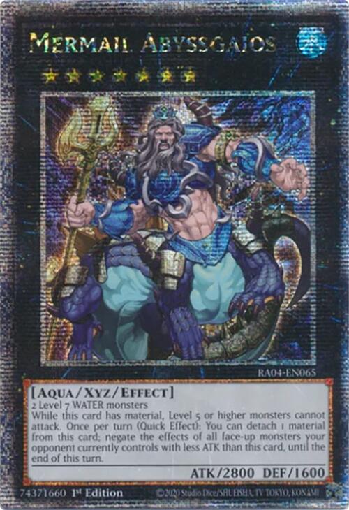 Mermail Abyssgaios [RA04-EN065] Quarter Century Secret Rare | Exor Games Bridgewater
