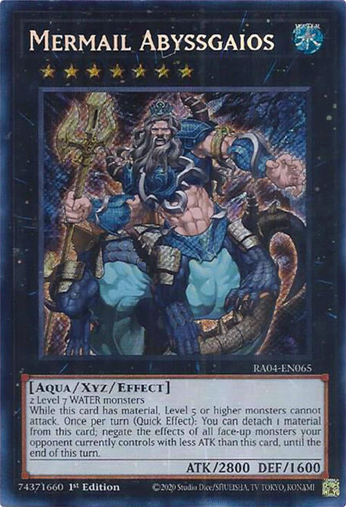Mermail Abyssgaios [RA04-EN065] Secret Rare | Exor Games Bridgewater