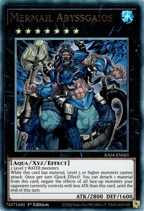 Mermail Abyssgaios [RA04-EN065] Prismatic Ultimate Rare | Exor Games Bridgewater