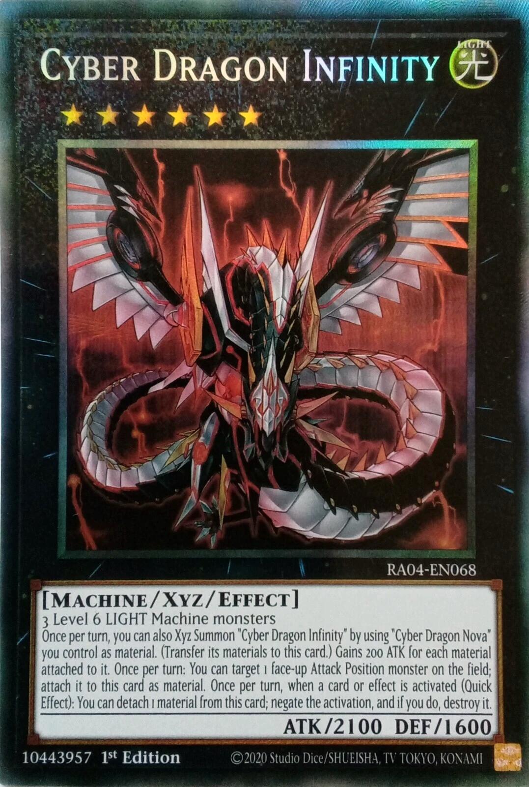Cyber Dragon Infinity [RA04-EN068] Prismatic Collector's Rare | Exor Games Bridgewater