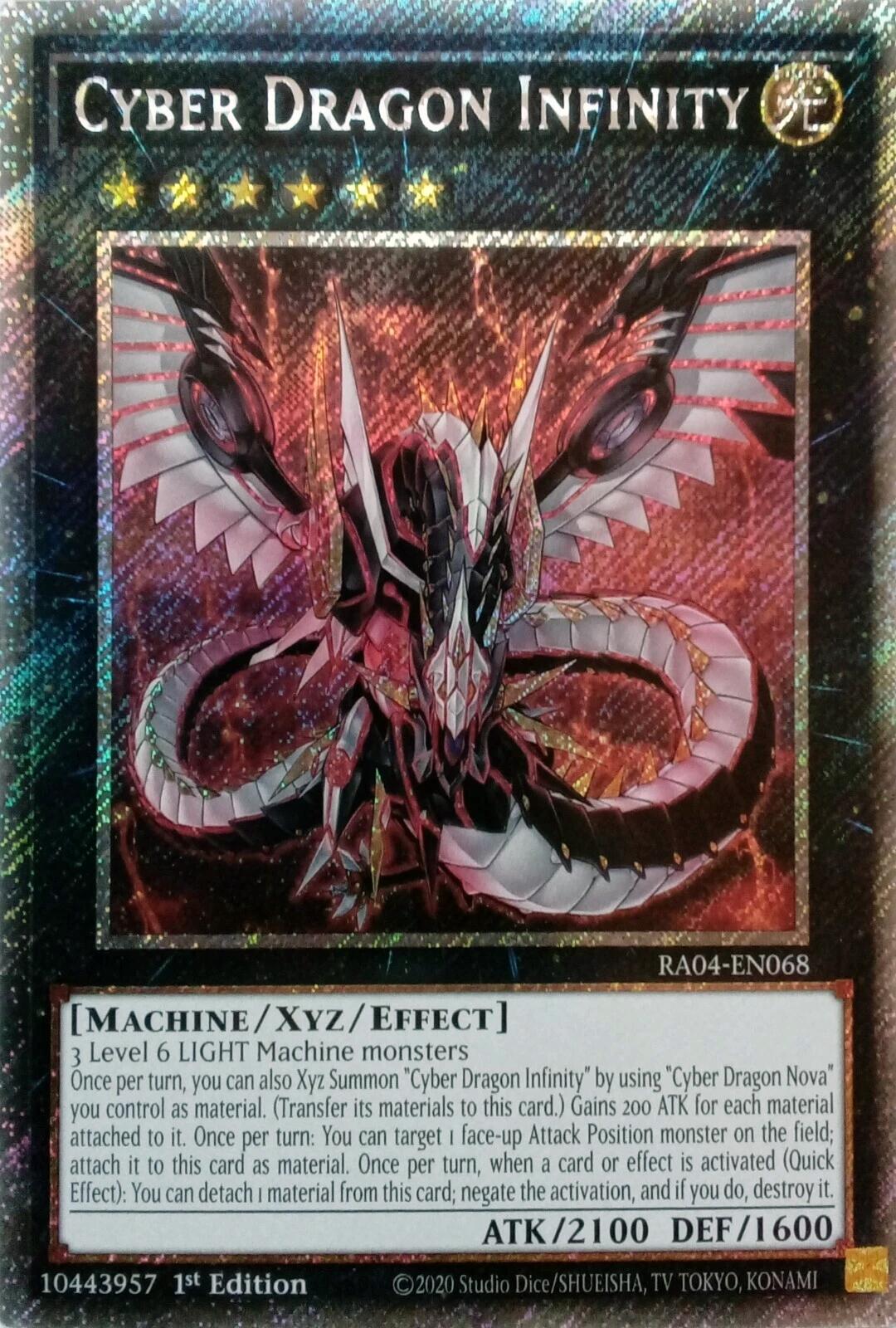 Cyber Dragon Infinity [RA04-EN068] Platinum Secret Rare | Exor Games Bridgewater