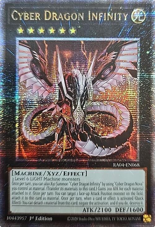 Cyber Dragon Infinity [RA04-EN068] Quarter Century Secret Rare | Exor Games Bridgewater