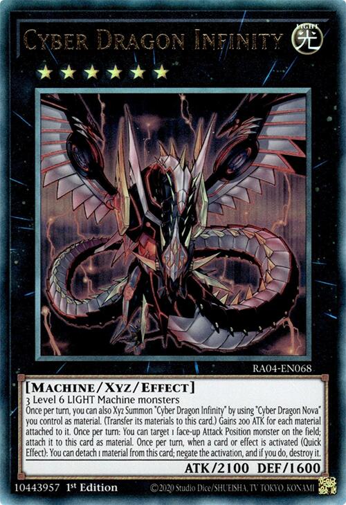 Cyber Dragon Infinity [RA04-EN068] Prismatic Ultimate Rare | Exor Games Bridgewater