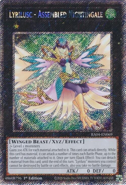 Lyrilusc - Assembled Nightingale [RA04-EN069] Platinum Secret Rare | Exor Games Bridgewater