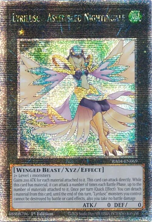 Lyrilusc - Assembled Nightingale [RA04-EN069] Quarter Century Secret Rare | Exor Games Bridgewater