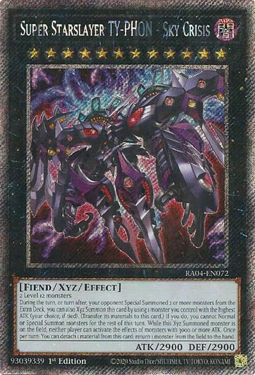 Super Starslayer TY-PHON - Sky Crisis [RA04-EN072] Platinum Secret Rare | Exor Games Bridgewater