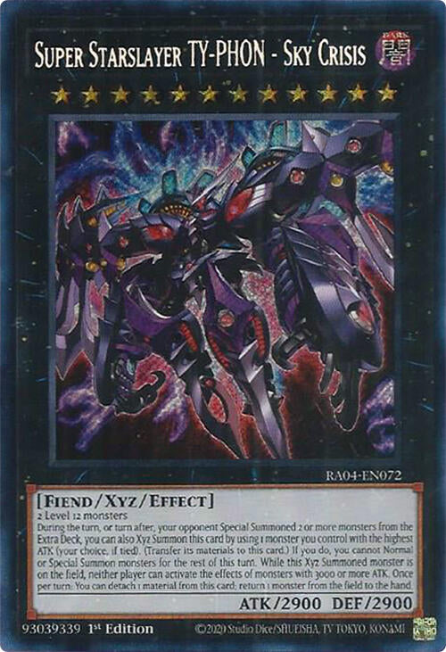 Super Starslayer TY-PHON - Sky Crisis [RA04-EN072] Secret Rare | Exor Games Bridgewater