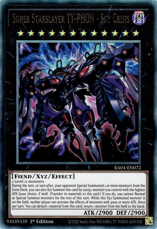 Super Starslayer TY-PHON - Sky Crisis [RA04-EN072] Prismatic Ultimate Rare | Exor Games Bridgewater