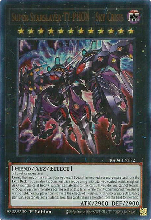 Super Starslayer TY-PHON - Sky Crisis [RA04-EN072] Ultra Rare | Exor Games Bridgewater