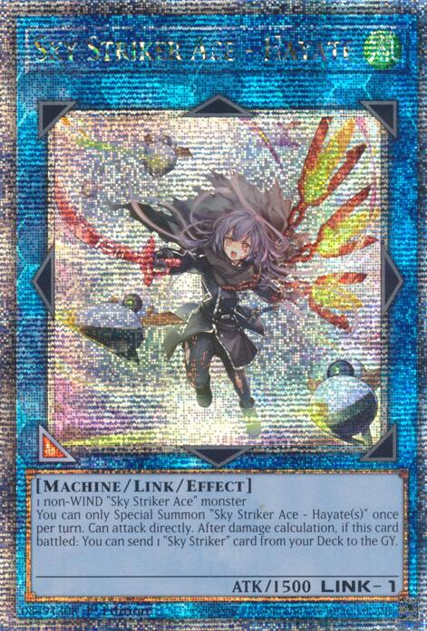Sky Striker Ace - Hayate (New Art) [RA04-EN073] Quarter Century Secret Rare | Exor Games Bridgewater