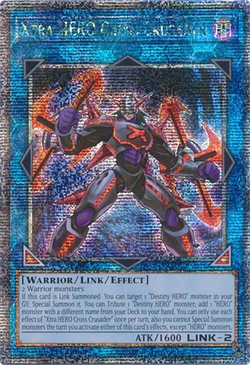 Xtra HERO Cross Crusader [RA04-EN076] Quarter Century Secret Rare | Exor Games Bridgewater