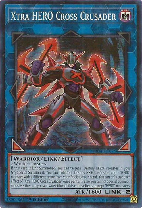 Xtra HERO Cross Crusader [RA04-EN076] Super Rare | Exor Games Bridgewater