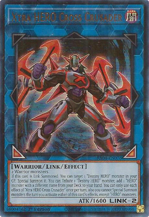 Xtra HERO Cross Crusader [RA04-EN076] Ultra Rare | Exor Games Bridgewater