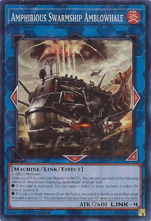 Amphibious Swarmship Amblowhale [RA04-EN077] Super Rare | Exor Games Bridgewater
