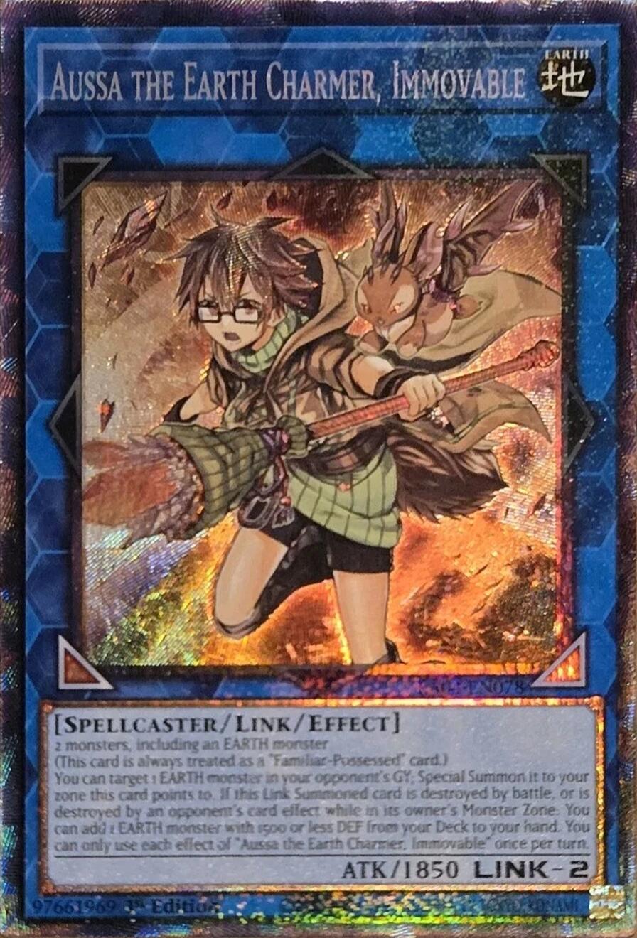Aussa the Earth Charmer, Immovable [RA04-EN078] Prismatic Collector's Rare | Exor Games Bridgewater