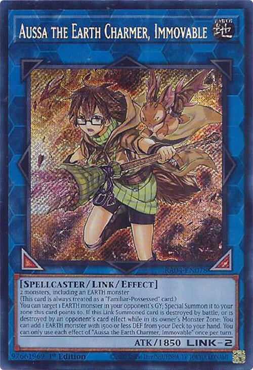 Aussa the Earth Charmer, Immovable [RA04-EN078] Secret Rare | Exor Games Bridgewater