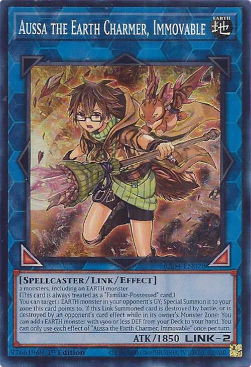 Aussa the Earth Charmer, Immovable [RA04-EN078] Super Rare | Exor Games Bridgewater