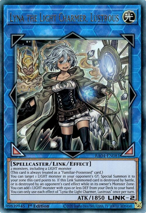 Lyna the Light Charmer, Lustrous [RA04-EN081] Prismatic Ultimate Rare | Exor Games Bridgewater