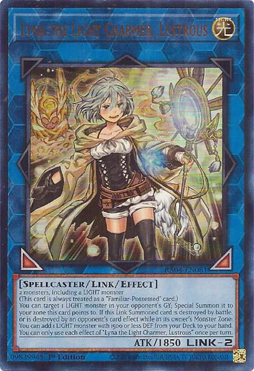 Lyna the Light Charmer, Lustrous [RA04-EN081] Ultra Rare | Exor Games Bridgewater