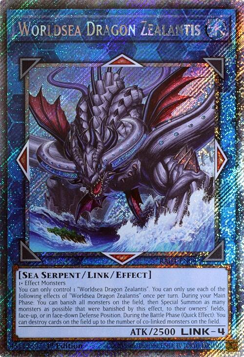 Worldsea Dragon Zealantis [RA04-EN082] Platinum Secret Rare | Exor Games Bridgewater