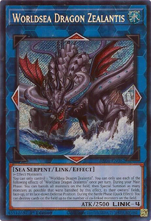 Worldsea Dragon Zealantis [RA04-EN082] Secret Rare | Exor Games Bridgewater