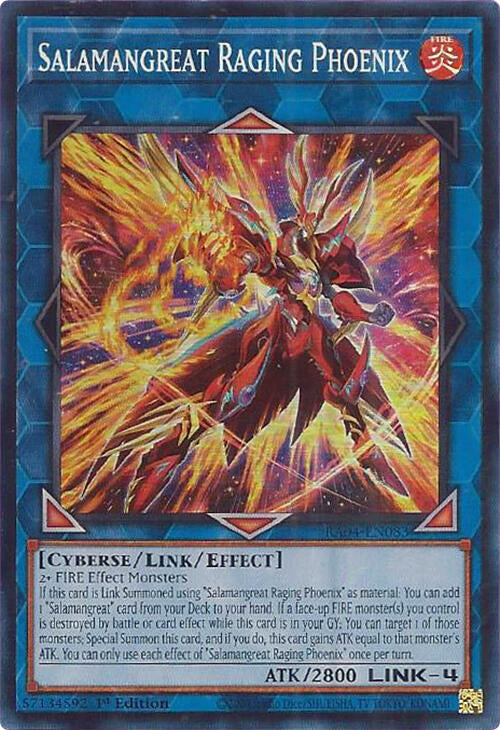 Salamangreat Raging Phoenix [RA04-EN083] Super Rare | Exor Games Bridgewater