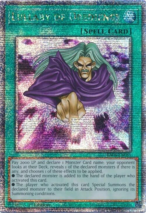 Lullaby of Obedience [RA04-EN085] Quarter Century Secret Rare | Exor Games Bridgewater